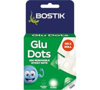 Bostik 805378 1 Rollo de 200 pegatinas adhesivas extraíbles, 200 círculos por pack