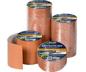 Bostik Batuband 650 - Tira de sellado autoadhesiva en frío - Cubierta, fachada, acristalamiento, albañilería, industria, 1 rollo - naranja - longitud 10 m, ancho: 30 cm, grosor: 0,8 mm