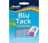 Bostik Blu Tack Squares, adhesivo reutilizable multiusos, limpio, seguro y fácil de usar, no tóxico, 45 g