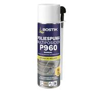 BOSTIK - Espuma Poliuretano P960 Poliespuma Multiposición Beige - 500 ml | Espuma de Poliuretano Accesos Difíciles - Aislamiento Acústico y Térmico - Resistente a Temperaturas (-40ºC a +90ºC)