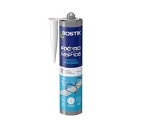 BOSTIK FIXPRO MSP 105 Piscinas, Blanco - Adhesivo Resistente al Cloro, Pegado de Gresite, Mosaicos y Azulejos, Impermeabilizante para Piscinas Temporal, Pegamento Bajo Agua, Cartucho 290 ml