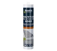 BOSTIK H560 Seal´n´Flex Construcción & Fachada Gris Claro - Sellador híbrido, Flexible, Versátil, Sin disolventes, Baja contracción, para interior y exterior, 290 ml