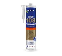 BOSTIK MSP 108 TURBO Transparente 290 ml - Masilla Pegamento MS Polímero de Enchufe Rápido - Fijación Fuerte MultiMateriales - Interior y Exterior