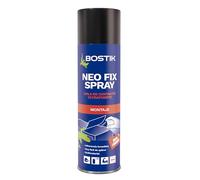 BOSTIK NEO FIX SPRAY Cola de Contacto Spray Ámbar, Adhesivo de Neopreno en Aerosol, para Todos los Soportes, Interior y Exterior, Bote 500 ml