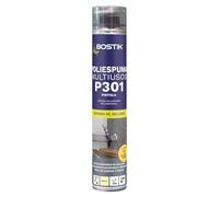 BOSTIK P301 POLIESPUMA MULTIUSOS Beige para Pistola, Espuma de Poliuretano Multimaterial, Rendimiento Térmico, Resistencia a Tracción, Compresión y Cizallamiento, Resiste Envejecimiento, Bote 750 ml