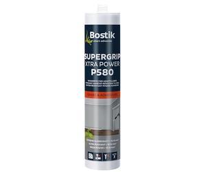 BOSTIK P580 Supergrip XTRA POWER Beige - Adhesivo de montaje rápido de poliuretano, sin disolventes, adherencia extremadamente fuerte, para interior y exterior, 435 g