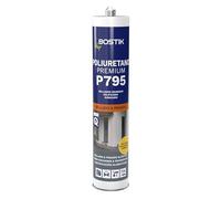 Bostik P795 POLIURETANO PREMIUM Blanco, Masilla de Poliuretano Multiusos para Uso Profesional, Adhesivo y Sellador Elástico, Resistente al Agua, Interior y Exterior, Cartucho 300 ml
