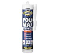 Bostik Poly Max sellador blanco - Sellador universal permanentemente elástico y se puede pintar, no encoge y resiste al moho