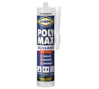 Bostik Poly Max Sellador Transparente - Sellador universal polimérico permanentemente elástico y se puede pintar, no retrae y resiste el moho