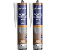 Bostik Sellador Acryl Parquet - Color Roble Oscuro - Masilla Acrílica para Juntas de Parquet y Suelos Laminados - Secado Rápido - Fácil de Lijar - Compatible con Todos los Barnices - Cartucho 300 ml