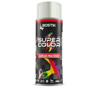 BOSTIK Super Color Aluminio Blanco RAL 9006 - Pintura en Spray Acrílica para Uso Profesional y Doméstico, Multiusos, Secado Rápido, Acabado Brillante, Interior y Exterior, Bote 400 ml
