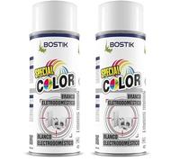 Bostik Super Pintura en Spray Acrílica para Uso Profesional y Doméstico, Multiusos, Secado Rápido, Acabado Brillante, Interior y Exterior, Blanco Electrodom, 400 ml (el embalaje puede variar)
