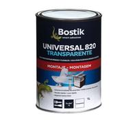 Bostik, UNIVERSAL 820, Adhesivo Universal Transparente, Bote de 1 L, Transparente