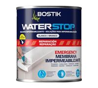 BOSTIK Waterstop Impermeabilizante de Reparación Blanco - Estanqueidad Inmediata, Superficies Húmedas o Secas, sin Imprimación, Multimaterial, Fácil de Aplicar, Interior y Exterior, Bote 1 kg