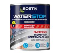 BOSTIK Waterstop Impermeabilizante de Reparación Gris - Estanqueidad Inmediata, Superficies Húmedas o Secas, sin Imprimación, Multimaterial, Fácil de Aplicar, Interior y Exterior, Bote 1 kg