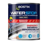 BOSTIK Waterstop Impermeabilizante de Reparación Negro - Estanqueidad Inmediata, Superficies Húmedas o Secas, sin Imprimación, Multimaterial, Fácil de Aplicar, Interior y Exterior, Bote 1 kg