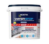 BOSTIK Waterstop Impermeabilizante de Reparación Transparente - Estanqueidad Inmediata, Superficies Húmedas o Secas, sin Imprimación, Multimaterial, Fácil de Aplicar, Interior y Exterior, Bote 4,5 kg