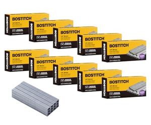 Bostitch Office 50.000 grapas estándar, 1/4 pulgadas de longitud, grapas de tira completa, 210/tira, 5000 por caja, paquete de 10