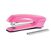 Bostitch Office Ascend - Grapadora 3 en 1 con removedor integrado y almacenamiento de grapas, 420 grapas incluidas, capacidad para 20 hojas, ligera, color rosa