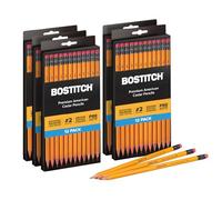 Bostitch Office Premium #2 Lápices de madera de cedro americano, precortado, grafito HB, 60 unidades