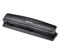 Bostitch Perforadora de 3 agujeros, 12 hojas, negro (KT-HP12-BLK)