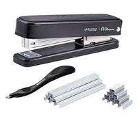 Bostitch Titan - Grapadora de metal resistente, capacidad de 50 hojas con 1250 grapas y removedor de grapas ergonómico, grapadora sin atascos, grapadora de tira completa para escritorio, oficina y