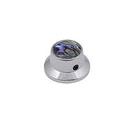 Boston Bell Knob - Pomo para mesa con abalona, color cromo
