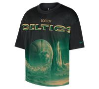 Boston Celtics Courtside Camiseta de corte cuadrado Nike de la NBA - Hombre - Negro M