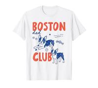 Boston Dad Club Boston Terrier Dog Owner Dog Dad Fathers Day Camiseta