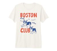 Boston Dad Club Boston Terrier Dog Owner Dog Dad Fathers Day Camiseta Premium