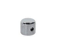 Boston Dome Knob - Pomo de metal con tornillo (18 x 18,5 mm, 6,1 mm), color cromado