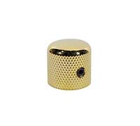 Boston Dome Knob - Pomo de metal con tornillo (18 x 18,5 mm, 6,1 mm), color dorado