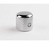 Boston Dome Knob - Pomo de metal con tornillo (19,0 x 19,0 mm, 6,1 mm), color cromo