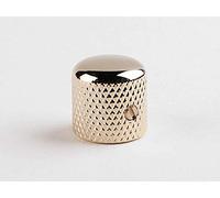 Boston Dome Knob - Pomo de metal con tornillo (19,0 x 19,0 mm, mango de 6,1 mm), color dorado