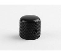 Boston Dome Knob - Pomo de metal con tornillo (19,0 x 19,0 mm, mango de 6,1 mm), color negro