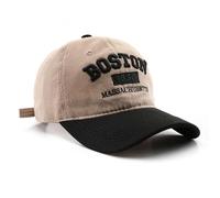 Boston Gorra de béisbol unisex ajustable para camionero, Caqui negro (Khaki Black), Medium / Large