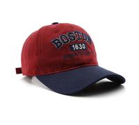 Boston Gorra de béisbol unisex ajustable para camionero, rojo azul marino, Medium / Large