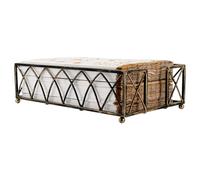 Boston International BID60 Arch Design - Servilletero para toallas de invitados, cartón, latón envejecido