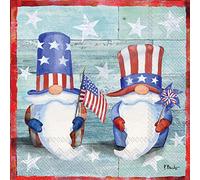 Boston International C035000 IHR Servilletas de papel de 3 capas, gnomos de la libertad