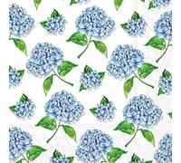 Boston International IHR 3-Ply Paper Napkins Rosanne Beck Collections, 20-Count Lunch Size, Hydrangea Scatter