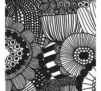 Boston International IHR Marimekko - Servilletas de papel triple grueso, 12,7 x 12,7 cm, color negro