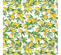 Boston International IHR Rosanne Beck - Servilletas de papel de 3 capas, tamaño de cóctel de 20 unidades, limones en todo el mundo