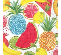 Boston International IHR - Servilletas de papel de 3 capas, 20 unidades, tamaño almuerzo, frutas frutales