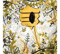 Boston International IHR Servilletas de papel de 3 capas, 20 unidades, tamaño cóctel, Bee Haven