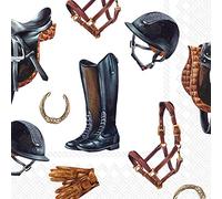 Boston International IHR - Servilletas de papel de 3 capas, 20 unidades, tamaño cóctel, Nika