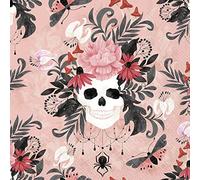 Boston International IHR - Servilletas de papel de 3 capas para el Día de los Muertos, otoño, Halloween, 20 unidades, tamaño de cóctel, fascinación