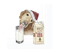 Boston International IHR - Servilletas de papel de 3 capas para Navidad, tamaño de cóctel de 20 unidades, diseño de huevo