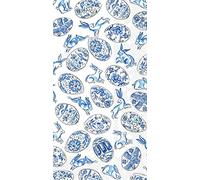 Boston International IHR - Servilletas de papel de 3 capas Rosanne Beck, 16 unidades, tamaño de invitados, huevos azules y blancos