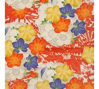 Boston International IHR Servilletas de papel de 3 capas, tamaño de almuerzo de 20 unidades, diseño de flores kimono, color crema