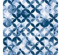 Boston International IHR Servilletas de papel de 3 capas, tamaño de cóctel de 20 unidades, índigo marroquí